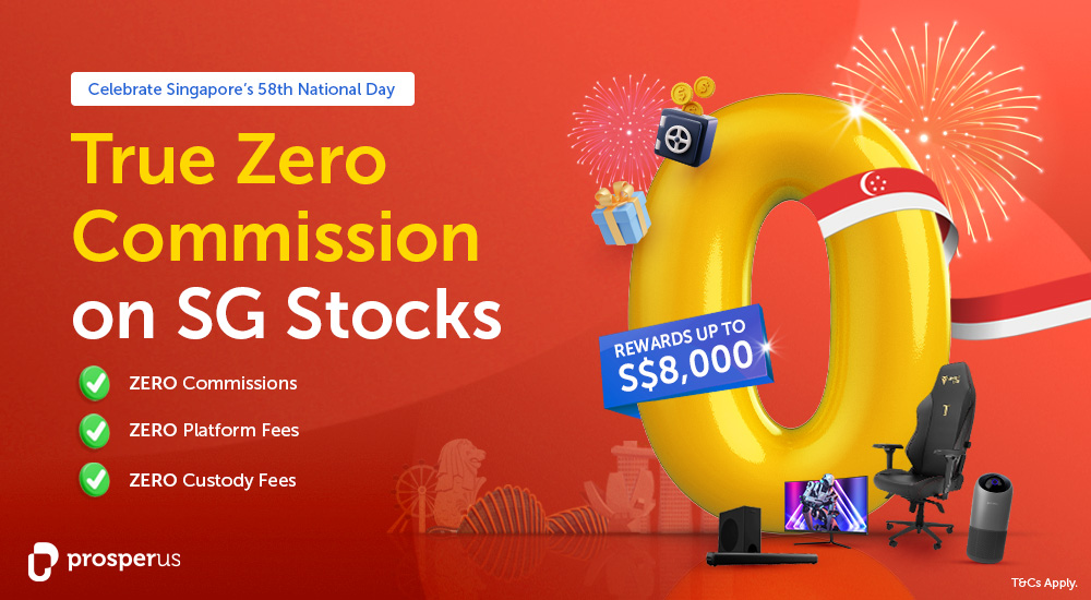 PromotionPgBanner_NationalDay Celebrate Singapore’s 58th National Day - True Zero Commission on SG Stocks
